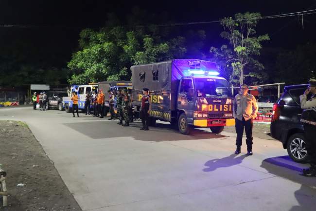 Long Weekend, Polres Pelabuhan Tanjung Perak Surabaya Gelar Patroli Skala Besar Gabungan TNI Polri
