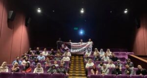 Bidhumas Polda Sumsel Dan Insan Pers Nobar Guna Tangkal Ancaman Radikalisme Serta Terorisme