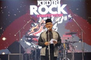 Pesan Wakil Walikota Kediri saat Hadiri Kediri Rock Competition Ke-5