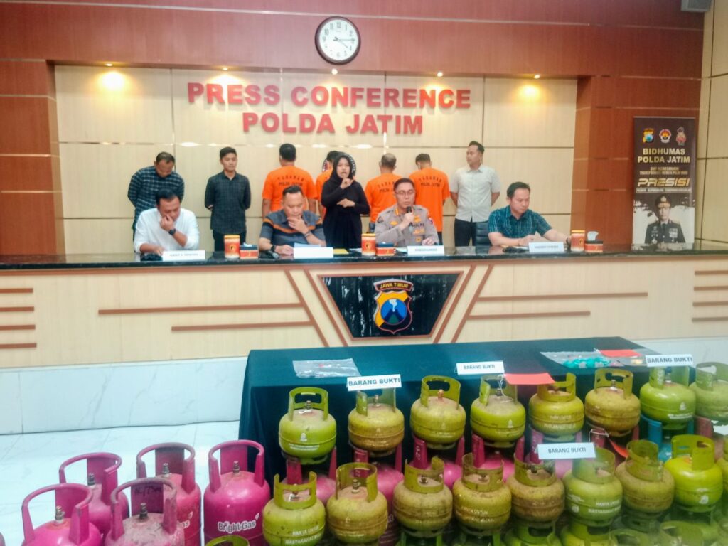 Polda Jatim Bongkar Sindikat LPG Ilegal di Malang