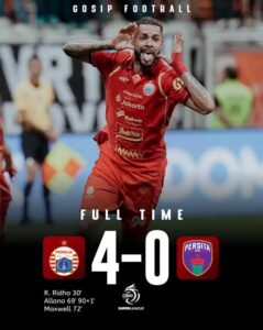 Persija Jakarta Tak Terbendung,Persita Kalah 4-0
