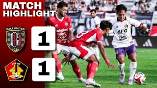 Skor Imbang 1-1,Bali United dan Persik Kediri Berbagi Poin