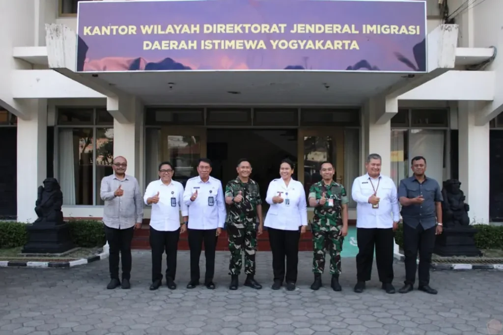 Pererat Sinergi, Danlanud Adisutjipto Kunjungi Kakanwil Ditjen Imigrasi DIY