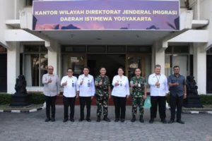 Pererat Sinergi, Danlanud Adisutjipto Kunjungi Kakanwil Ditjen Imigrasi DIY