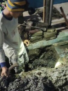 Aksi Pencurian kabel Telkom Kembali Lagi di Kawasan Jalan Manukan Indah Kota Surabaya