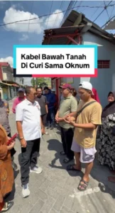 Armuji Sidak Lokasi Pencurian Kabel Telkom di Pacar Kembang