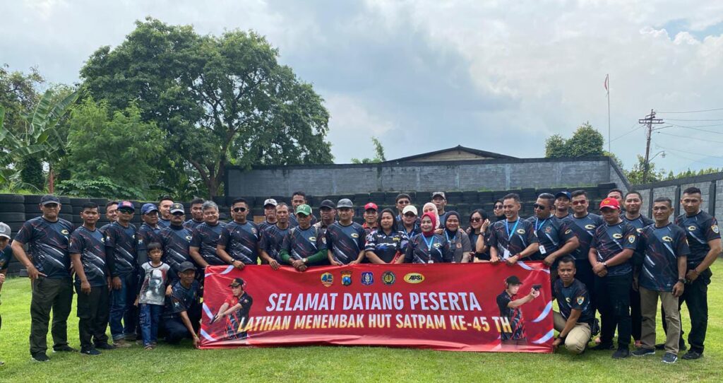 HUT Satpam Ke-45: Latihan Menembak Jadi Upaya BUJP, ABUJAPI, dan APSI Jatim untuk Pemuliaan Profesi