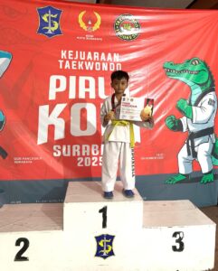 Hebat! Siswa Kelas 1A SDN Sidotopo Wetan 5 Surabaya Rajai Taekwondo Piala KONI, Juara 1 Tanpa Kompromi