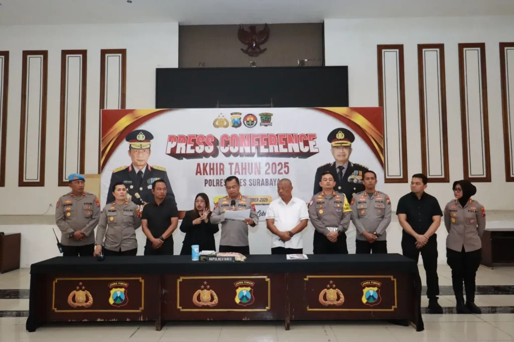 Pres Rilis Akhir Tahun, Polrestabes Surabaya Ungkap 600 Laporan Curanmor