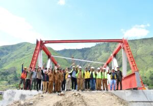 Bupati Samosir Monitoring Pembangunan Jembatan Sitapigagan, Penantian 16 Tahun Masyarakat Terealisasi
