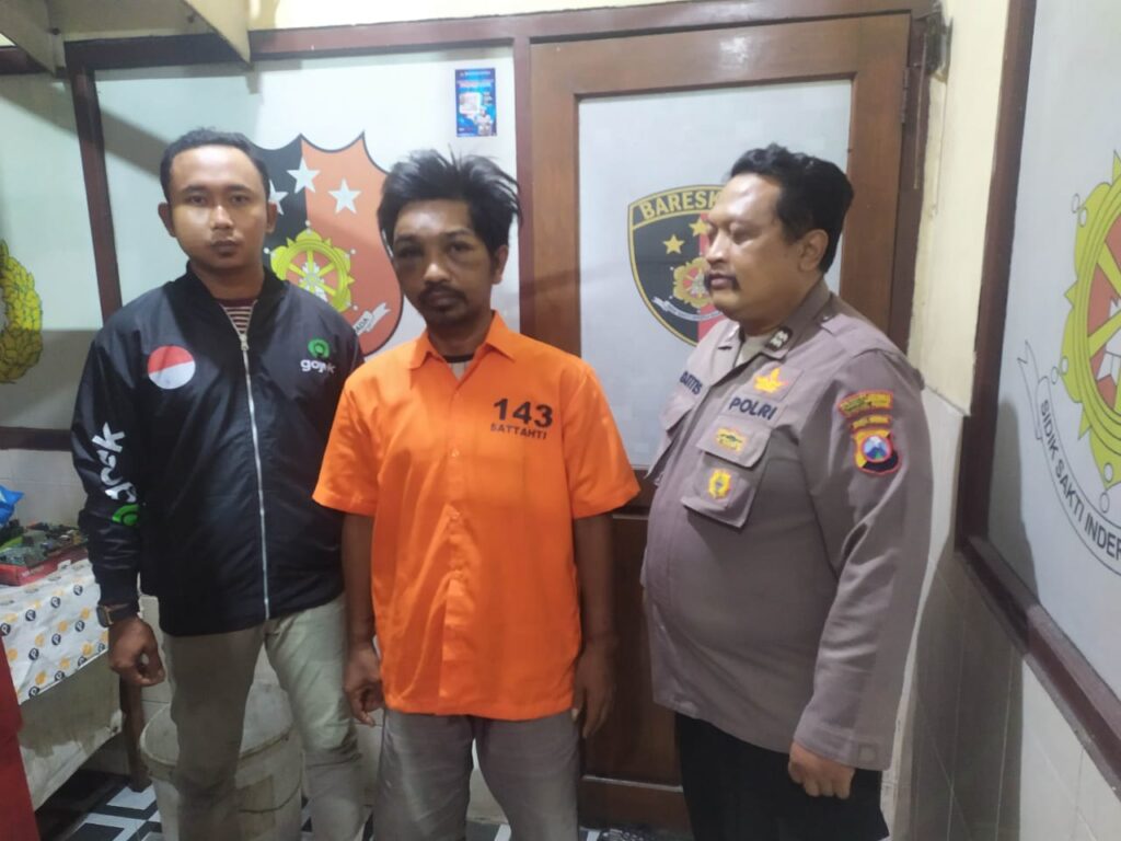 Polsek Semampir Tangkap Pencuri Motor Saat Tengah Jadi Amuk Massa