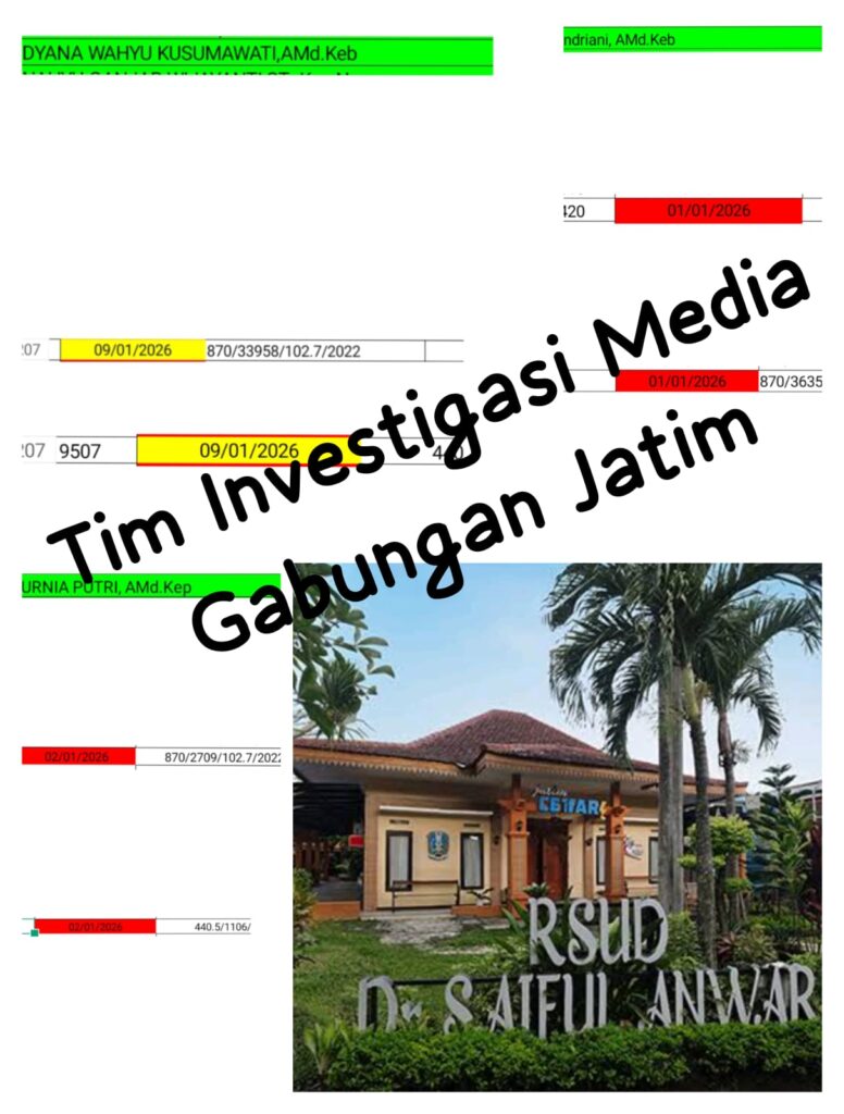 Kabag SDM RS Saiful Anwar Malang disinyalir Pembiaran Ijin Praktek Oknum Bidan Yang Kadaluwarsa