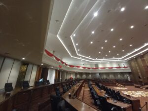 Sempat Terdampak Angin Puting Beliung, Gedung DPRD Bojonegoro Kini Kembali Normal