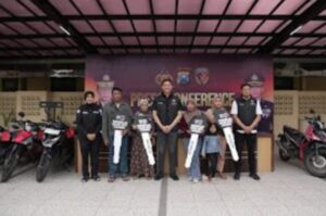Gratis, Polres Kediri Kota Temukan dan Kembalikan Motor Hilang kepada Pemiliknya