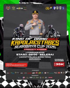 Stop Kebutan Jalanan! Polrestabes Surabaya Buka Arena Resmi Drag Bike