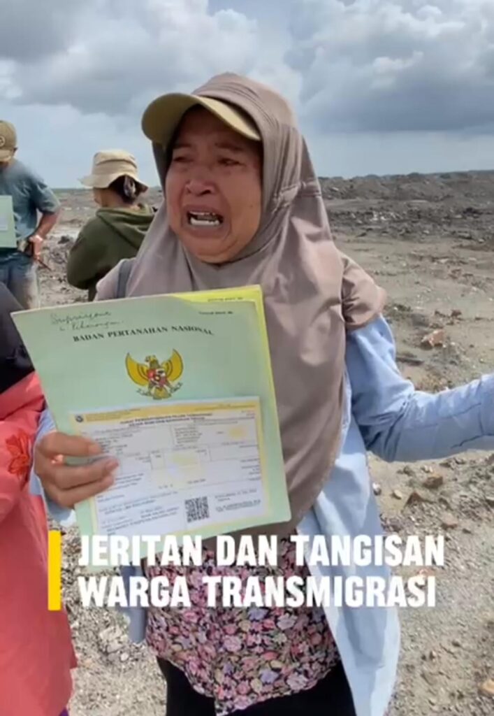 Ratusan Warga Transmigrasi di Kotabaru Menangis, Sertifikat Lahan Dibatalkan Sepihak Demi Tambang