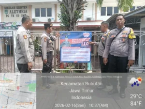 Cegah Kriminalitas, Polsek Bubutan Pasang Spanduk Kamtibmas di 10 Titik Rawan