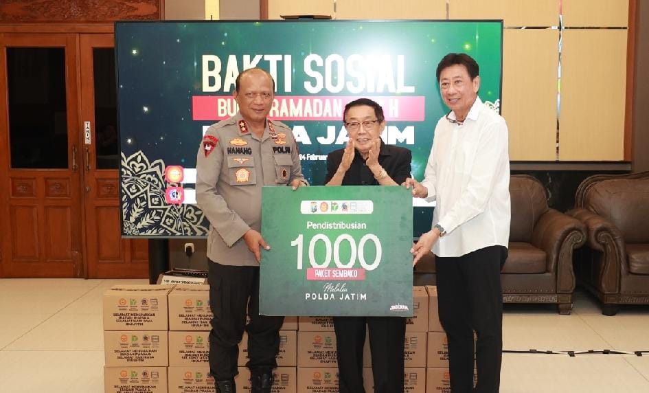 Yayasan Bakti Persatuan Gandeng Polda Jatim, 1.000 Sembako Siap Dibagikan ke Warga