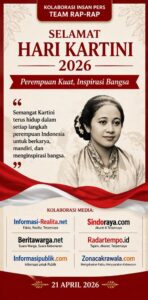 Kolaborasi Insan Pers Team Rap-Rap Ucapkan Selamat Hari Kartini 2026: Perempuan Kuat, Inspirasi Bangsa