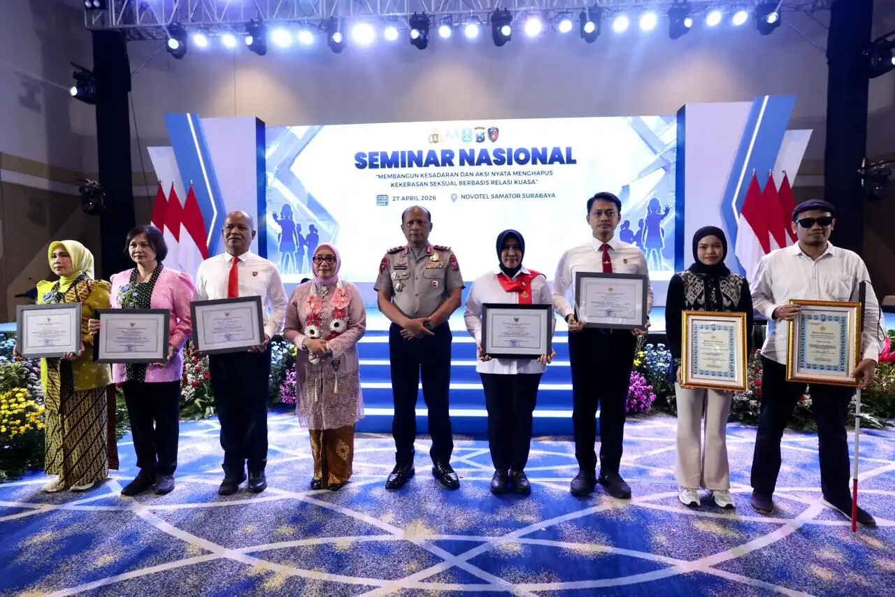 Ditres PPA-PPO Polda Jatim Raih Penghargaan dari Menteri PPPA