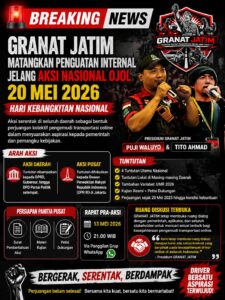 GRANAT JATIM Matangkan Penguatan Internal Jelang Aksi Nasional Ojol 20 Mei 2026 di Hari Kebangkitan Nasional