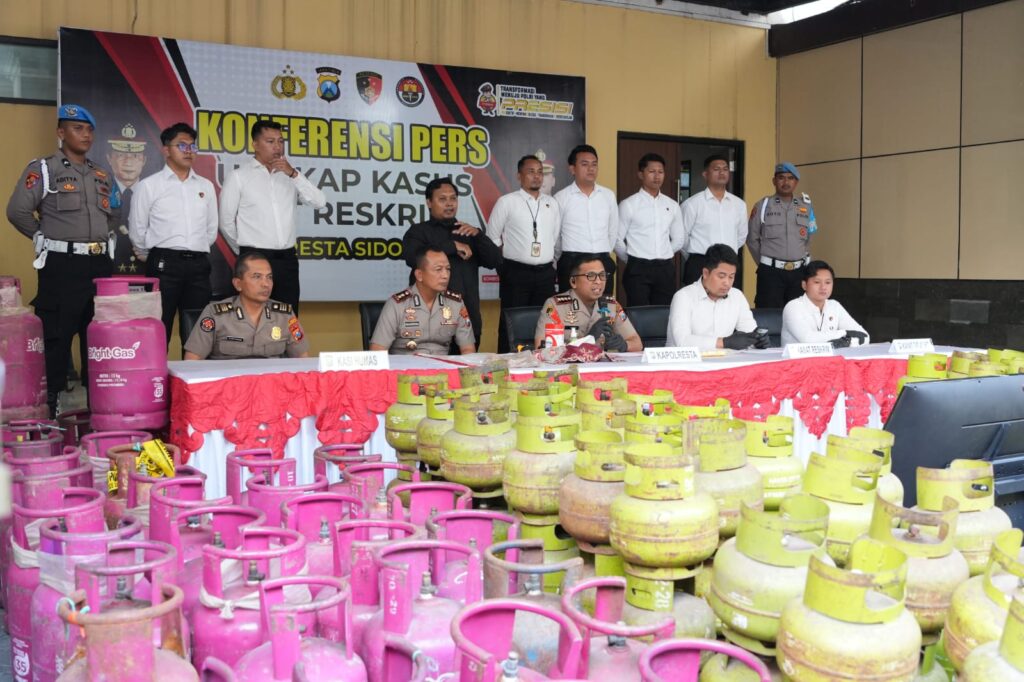 Polresta Sidoarjo Bongkar Sindikat LPG Oplosan, Dua Tersangka Diamankan