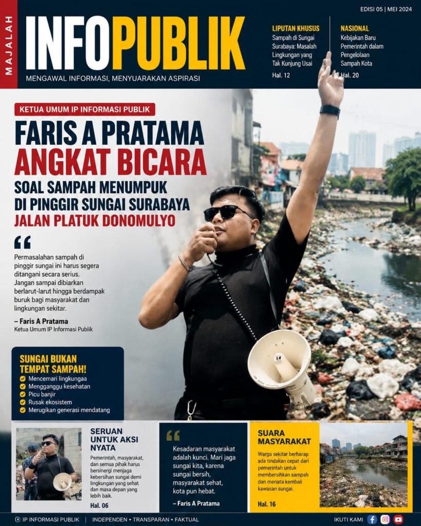 Faris Pratama Angkat Bicara Soal Sampah Menumpuk di Pinggir Sungai Surabaya
