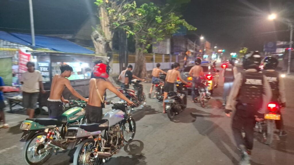 Patroli Pleton Siaga, Polres Pasuruan Kota Amankan 14 Motor Diduga Balap Liar