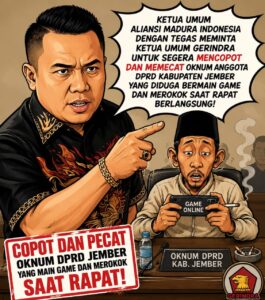 AMI Desak Prabowo Copot Oknum Anggota DPRD Jember yang Viral Main Game dan Merokok Saat Rapat