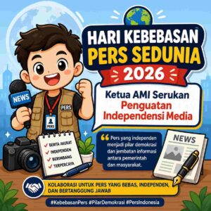 Hari Kebebasan Pers Sedunia 2026, Ketua AMI Serukan Penguatan Independensi Media