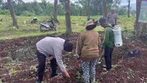 Polres Pasuruan Kawal Program Tanam Jagung