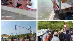 Ribuan Nelayan dan Warga Pesisir Meriahkan Tradisi Hajatan Laut di Desa Tengket, Bangkalan