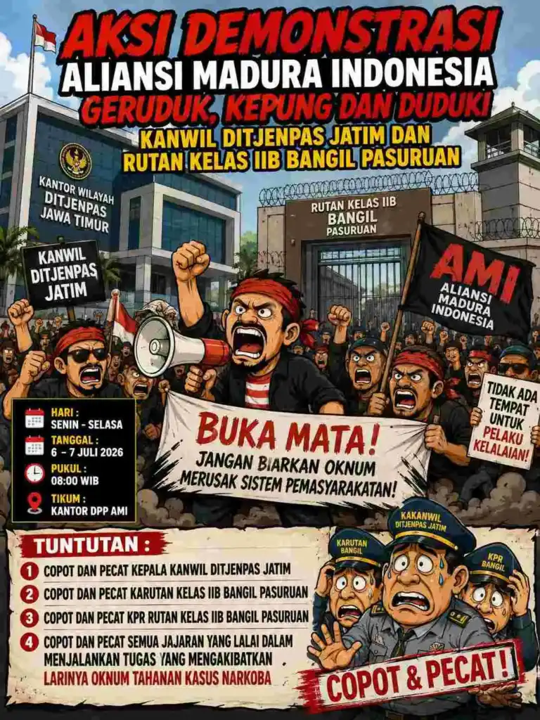Ketua Umum AMI Minta Karutan Kelas IIB Bangil Pasuruan Dicopot, AMI Siap Gelar Aksi Demo di Kanwil Ditjenpas Jatim Dan Rutan Kelas IIB Bangil