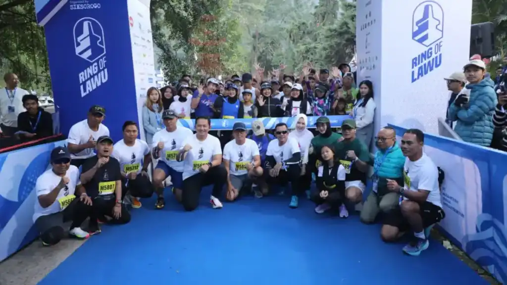 Dukung Pariwisata Polres Magetan Turut Ambil Bagian Trail Run Ring of Lawu 2026