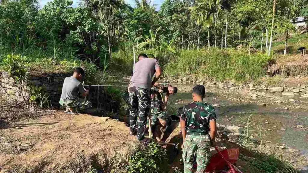 Jembatan Bailey di Sungai Yo’o Mulai Dibangun, Bakti TNI Hadirkan Akses Aman bagi Warga Pedalaman Nias