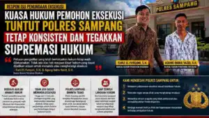 Respon Isu Penundaan Eksekusi, Kuasa Hukum Pemohon Eksekusi Tuntut Polres Sampang Tetap Konsisten dan Tegakkan Supremasi Hukum