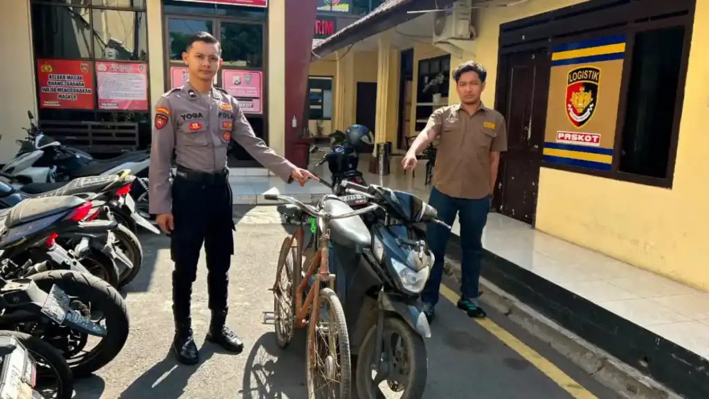 Polres Pasuruan Kota Amankan Tersangka Pencuri Motor di Pohjentrek