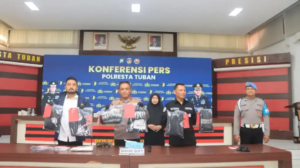 Polresta Tuban Amankan 8 Tersangka Pengeroyokan di 4 Lokasi