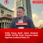 Tuntut Kejati Jatim Usut Tuntas Kasus Bank Jatim, Acek Kusuma: “Uang Rakyat Bukan Ladang Bancakan Oknum