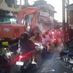 Proyek Gorong-Gorong Picu Kemacetan Parah di Jalan Kedung Mangu Timur, Bikin Resah Pengendara Motor