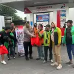 Polsek Kebomas Gandeng YALPK Group Gelar Baksos Ojol Gresik Sumringah Dapat Sembako dan BBM Gratis