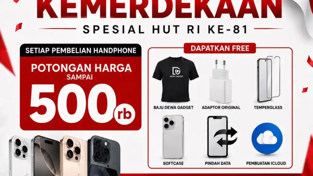 Promo Spesial Merdeka Hanya Di Toko Dewa Gadget Surabaya