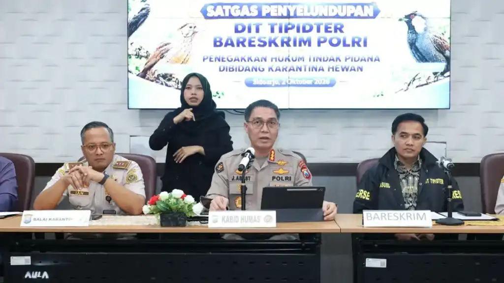 Bareskrim Polri Ungkap Dugaan Penyelundupan Ribuan Burung Tanpa Dokumen