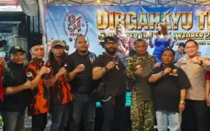 Pemuda Indonesia Hadiri HUT ke-81 TNI di Koramil Kenjeran