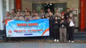 Hari Jadi ke-75 Humas Polri, Polrestabes Surabaya Gelar Donor Darah