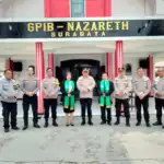 Kapolsek Kenjeran Gelar Kegiatan “Minggu Kasih” di Gereja Protestan Nazareth