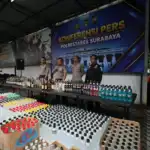 Polrestabes Surabaya Amankan 5.385 Botol Miras dalam Operasi KRYD