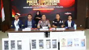 Polres Gresik Amankan Sindikat DC Pinjol Fiktif di Lampung